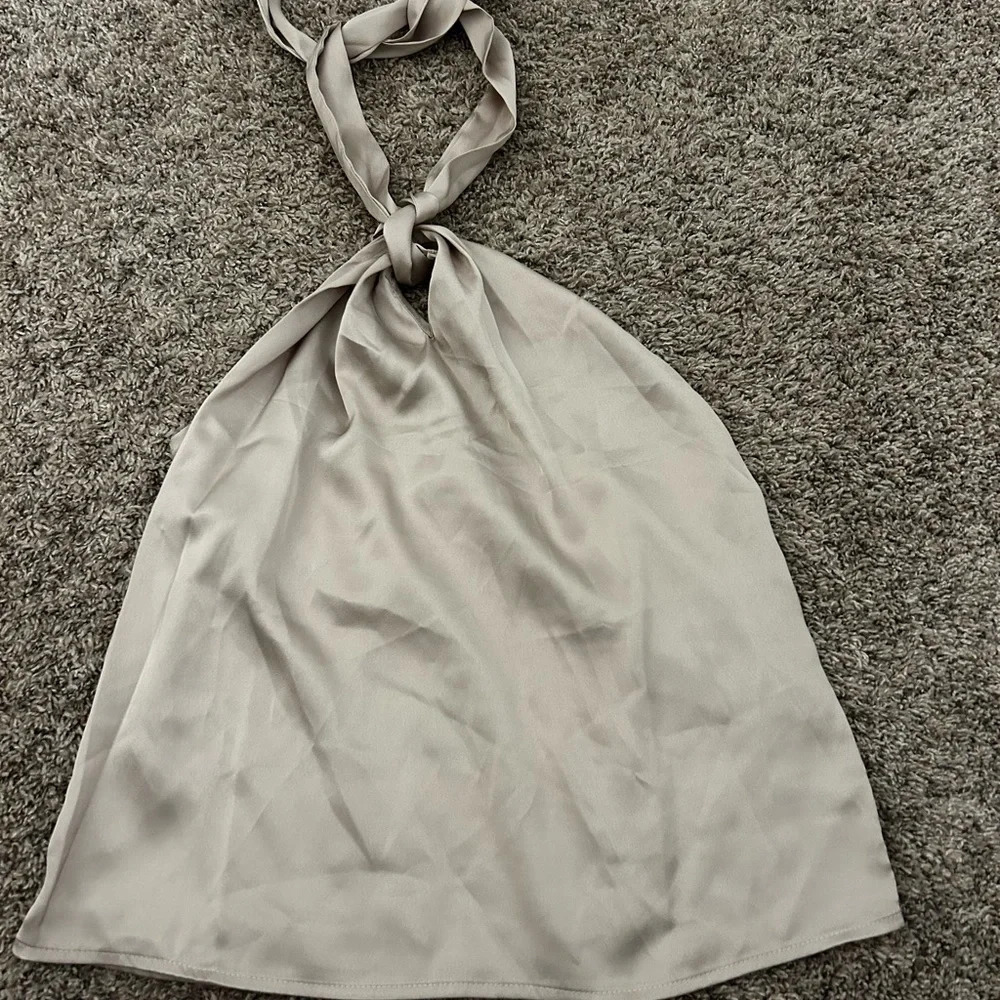 Champagne tie top